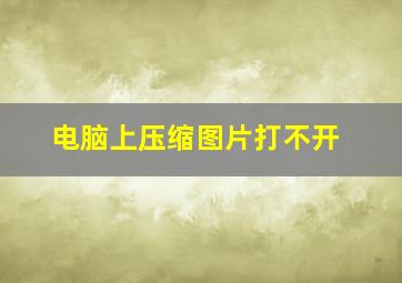 电脑上压缩图片打不开