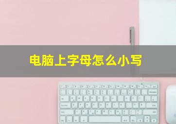 电脑上字母怎么小写