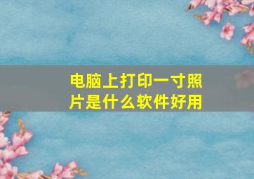 电脑上打印一寸照片是什么软件好用