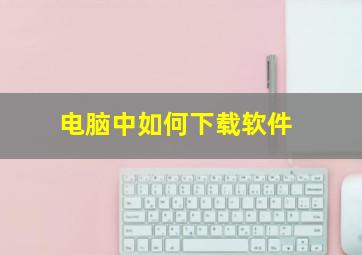 电脑中如何下载软件