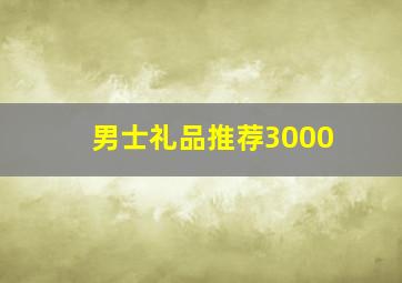 男士礼品推荐3000