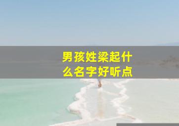 男孩姓梁起什么名字好听点