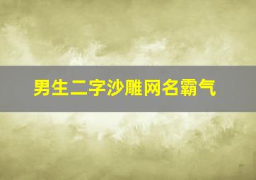 男生二字沙雕网名霸气