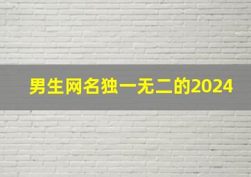 男生网名独一无二的2024