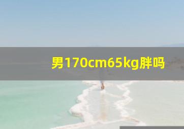 男170cm65kg胖吗