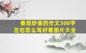 番茄炒蛋的作文300字左右怎么写好看图片大全