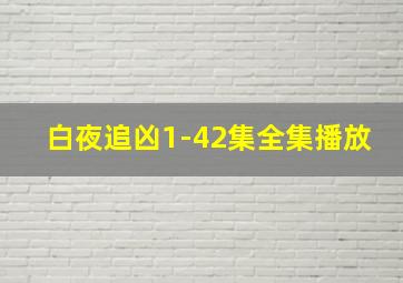 白夜追凶1-42集全集播放