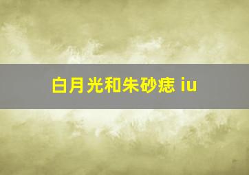 白月光和朱砂痣 iu