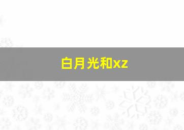 白月光和xz