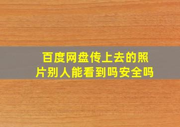 百度网盘传上去的照片别人能看到吗安全吗