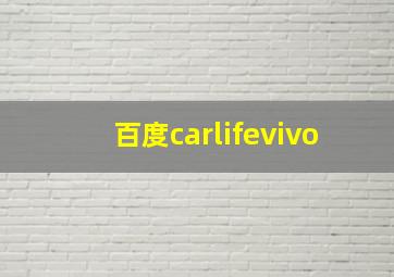 百度carlifevivo