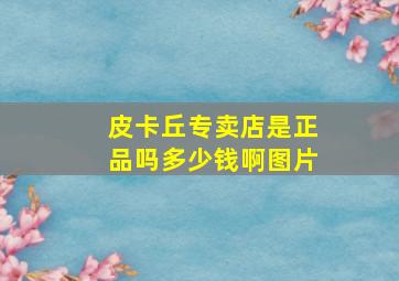 皮卡丘专卖店是正品吗多少钱啊图片