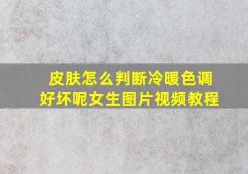 皮肤怎么判断冷暖色调好坏呢女生图片视频教程