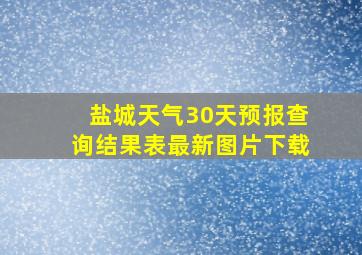 盐城天气30天预报查询结果表最新图片下载