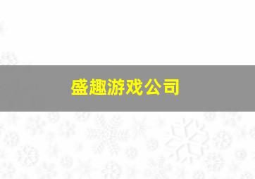 盛趣游戏公司