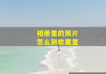 相册里的照片怎么到收藏里