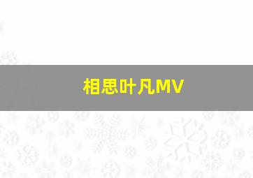 相思叶凡MV