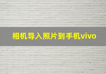 相机导入照片到手机vivo