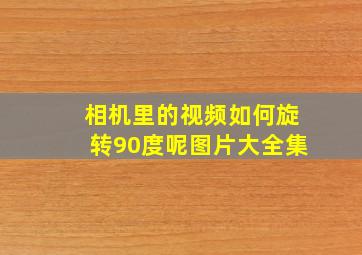 相机里的视频如何旋转90度呢图片大全集