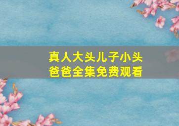 真人大头儿子小头爸爸全集免费观看