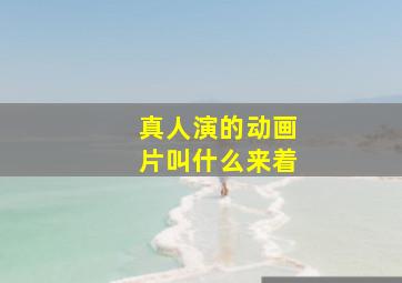 真人演的动画片叫什么来着