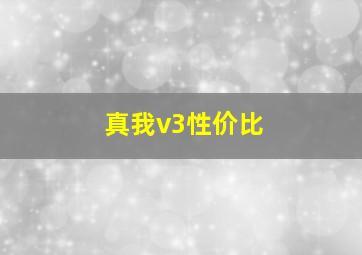 真我v3性价比