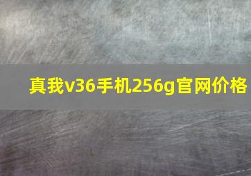 真我v36手机256g官网价格