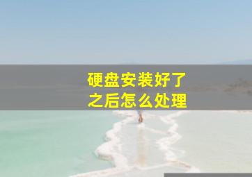 硬盘安装好了之后怎么处理