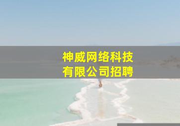 神威网络科技有限公司招聘