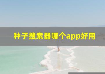 种子搜索器哪个app好用