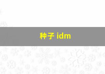 种子 idm