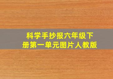 科学手抄报六年级下册第一单元图片人教版