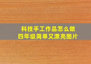 科技手工作品怎么做四年级简单又漂亮图片