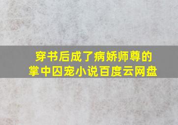 穿书后成了病娇师尊的掌中囚宠小说百度云网盘