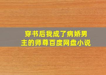 穿书后我成了病娇男主的师尊百度网盘小说