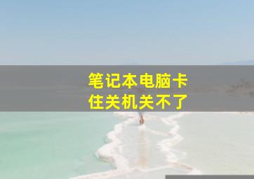 笔记本电脑卡住关机关不了