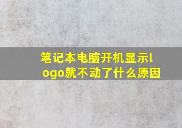 笔记本电脑开机显示logo就不动了什么原因