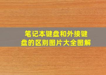 笔记本键盘和外接键盘的区别图片大全图解