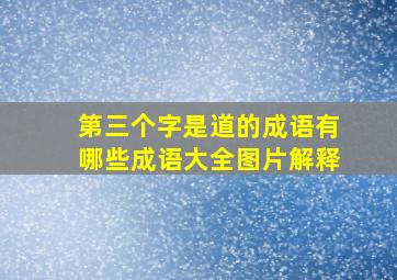 第三个字是道的成语有哪些成语大全图片解释