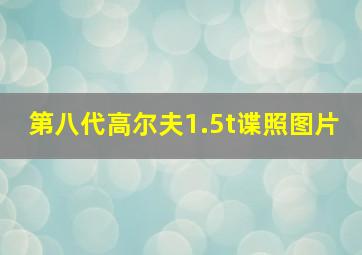 第八代高尔夫1.5t谍照图片