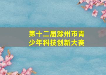 第十二届滁州市青少年科技创新大赛