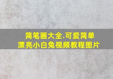 简笔画大全.可爱简单漂亮小白兔视频教程图片