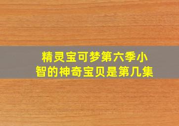 精灵宝可梦第六季小智的神奇宝贝是第几集