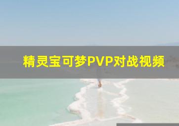 精灵宝可梦PVP对战视频