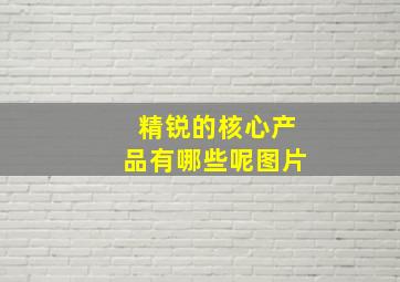 精锐的核心产品有哪些呢图片