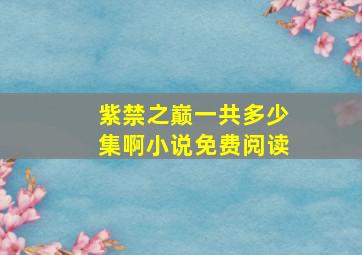 紫禁之巅一共多少集啊小说免费阅读