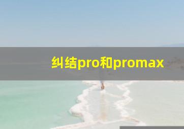 纠结pro和promax