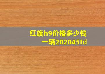 红旗h9价格多少钱一辆202045td