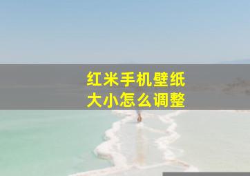 红米手机壁纸大小怎么调整