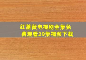 红蔷薇电视剧全集免费观看29集视频下载